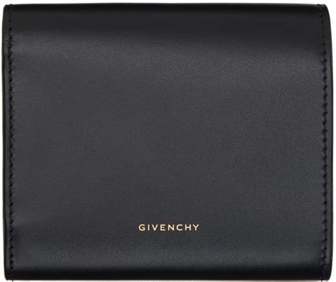 givenchy black debossed 4g trifold wallet|Givenchy 4G Leather Trifold Wallet .